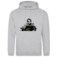 Hoodie with Print The Dark Knight Joker Print - 2XL grey