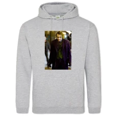 Hoodie with Print The Dark Knight Joker Hero - 2XL grey