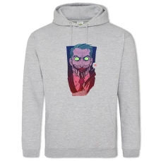 Hoodie with Print The Dark Knight Joker Creative Art - 2XL grey