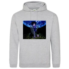 Hoodie with Print Alita Battle Angel Anime Edition - 2XL grey