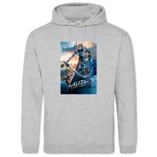 Hoodie with Print Alita Battle Angel Print - 2XL grey