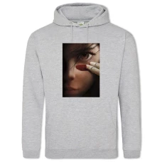 Hoodie with Print Alita Battle Angel Hero Print - 2XL grey