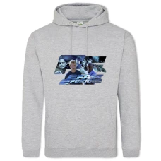Hoodie with Print The Fast And The Furious Heroes Logo - 2XL grey