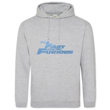 Hoodie with Print The Fast And The Furious Blue Logo - 2XL grey