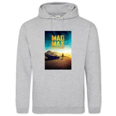 Худи с принтом Безумный Макс Принт - 2XL серый