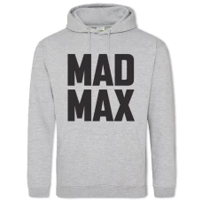 Худи с принтом Безумный Макс Логотип - 2XL серый