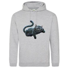 Hoodie with Print Alice In Wonderland Cheshire Cat - 2XL grey