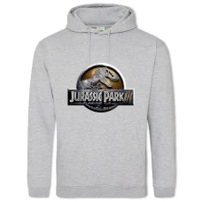 Hoodie with Print Jurassic Park Main Logo - 2XL grey