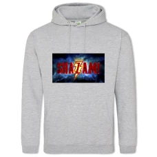 Hoodie with Print Shazam! Cute Logo - 2XL grey