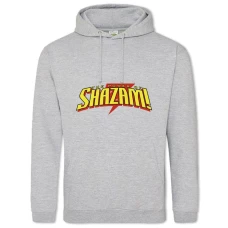 Hoodie with Print Shazam! Logo - 2XL grey