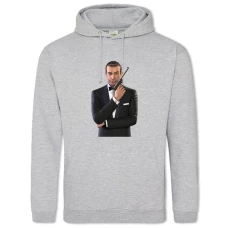 Hoodie with Print James Bond Print - 2XL grey