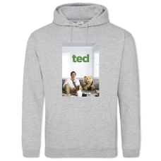 Hoodie with Print Ted Heroes - 2XL grey