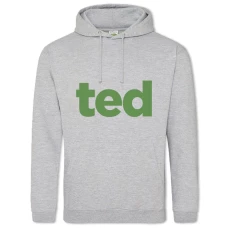 Hoodie with Print Ted Logo - 2XL grey