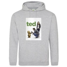 Hoodie with Print Ted Heroes Print - 2XL grey