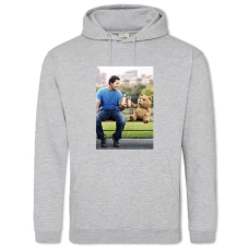 Hoodie with Print Ted Main Heroes - 2XL grey