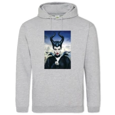 Hoodie with Print Maleficent Woman - 2XL grey