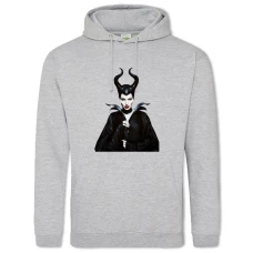 Hoodie with Print Maleficent Print Beautiful Hero - 2XL grey
