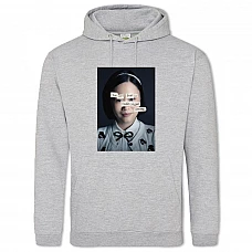 Hoodie with Print 13 Reasons Why Courtney - 2XL grey
