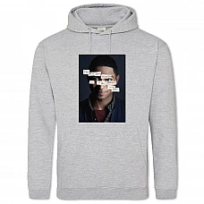 Hoodie with Print 13 Reasons Why Marcus Cole - 2XL grey