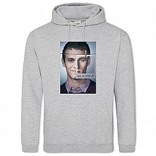 Hoodie with Print 13 Reasons Why Justin Foley - 2XL grey
