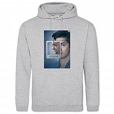 Hoodie with Print 13 Reasons Why Zach - 2XL grey