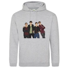 Hoodie with Print Big Time Rush Heroes Print - 2XL grey