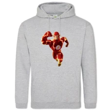 Hoodie with Print Flash Hero - 2XL grey