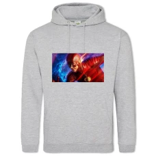 Hoodie with Print Flash Print - 2XL grey