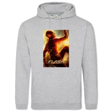 Hoodie with Print Flash Hero Print - 2XL grey