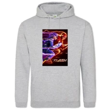 Hoodie with Print Flash Theme Print - 2XL grey