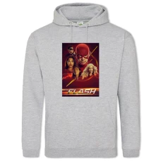 Hoodie with Print Flash Heroes - 2XL grey