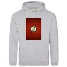 Hoodie with Print Flash Logo - 2XL grey