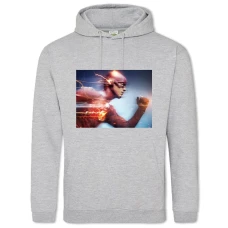 Hoodie with Print Flash Heroes Print - 2XL grey