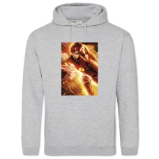 Hoodie with Print Flash Fast Hero - 2XL grey