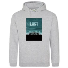 Hoodie with Print Lost Heroes - 2XL grey