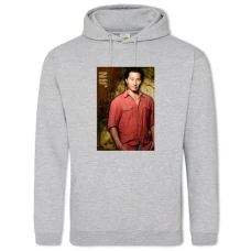 Hoodie with Print Lost Jin - 2XL grey