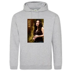 Hoodie with Print Lost Kate - 2XL grey
