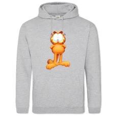 Худи с принтом Гарфилд Кот - 2XL серый