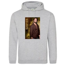 Hoodie with Print Lost Sawyer - 2XL grey