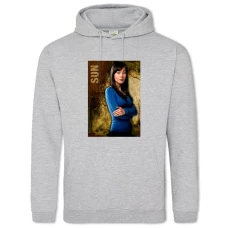 Hoodie with Print Lost Sun - 2XL grey