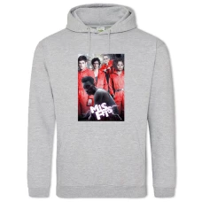 Hoodie with Print Misfits Main Heroes - 2XL grey
