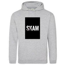 Hoodie with Print Skam Logo - 2XL grey