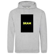 Hoodie with Print Skam Big Logo - 2XL grey