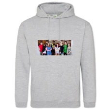 Hoodie with Print Skins Heroes - 2XL grey