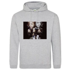 Hoodie with Print Skins Wild World - 2XL grey