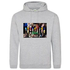 Hoodie with Print Skins Heroes Print - 2XL grey