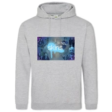 Hoodie with Print Skins Logo Heroes - 2XL grey