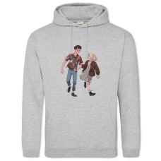 Hoodie with Print The End Of The F *** Ing World Art - 2XL grey