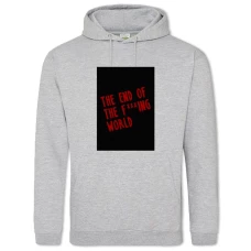 Hoodie with Print The End Of The F *** Ing World Logo - 2XL grey