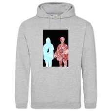 Hoodie with Print The End Of The F *** Ing World Heroes - 2XL grey